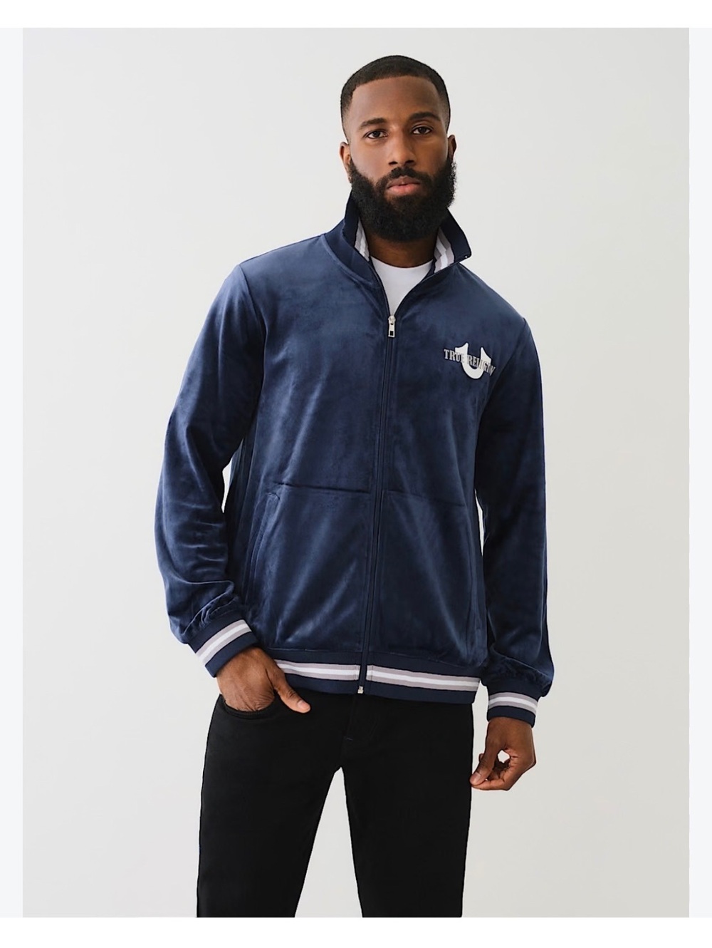 True Religion Velour World Tour Track Jacket